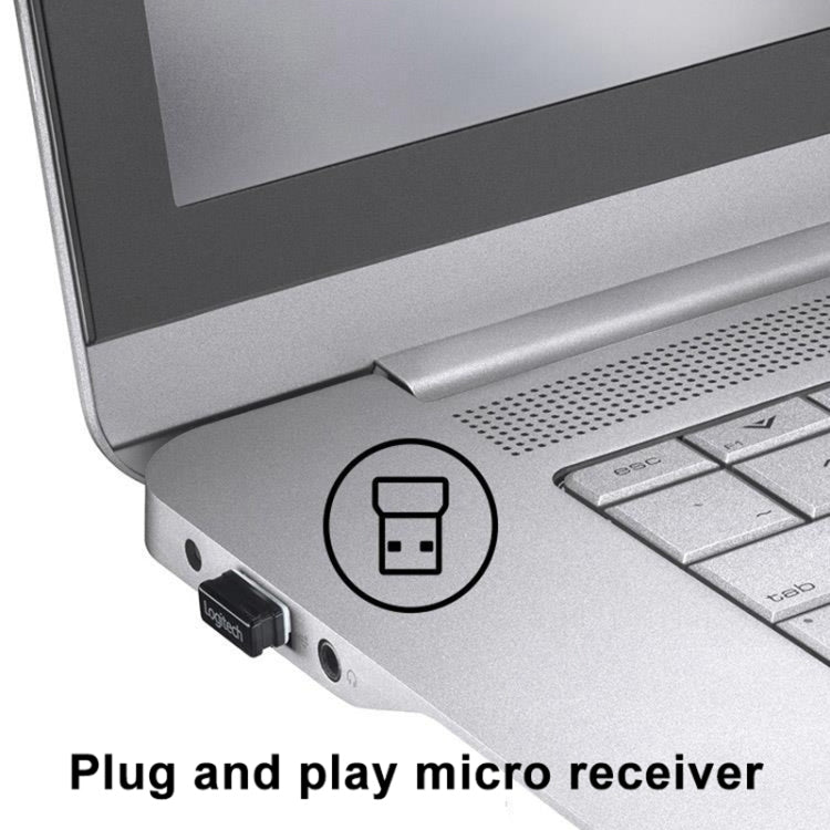 Logitech M330 Wireless Optical Mute Mouse with Micro USB Receiver – Durable Build, Easy to Use
