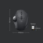 Logitech MX ERGO S 440DPI Bluetooth + Unifying Dual-mode Wireless Trackball Optical Mouse, MX ERGO S – Bluetooth