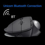 Logitech MX ERGO S 440DPI Bluetooth + Unifying Dual-mode Wireless Trackball Optical Mouse, MX ERGO S – Bluetooth