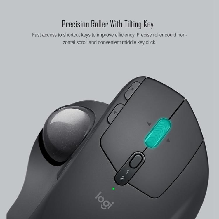 Logitech MX ERGO S 440DPI Bluetooth + Unifying Dual-mode Wireless Trackball Optical Mouse, MX ERGO S – Bluetooth