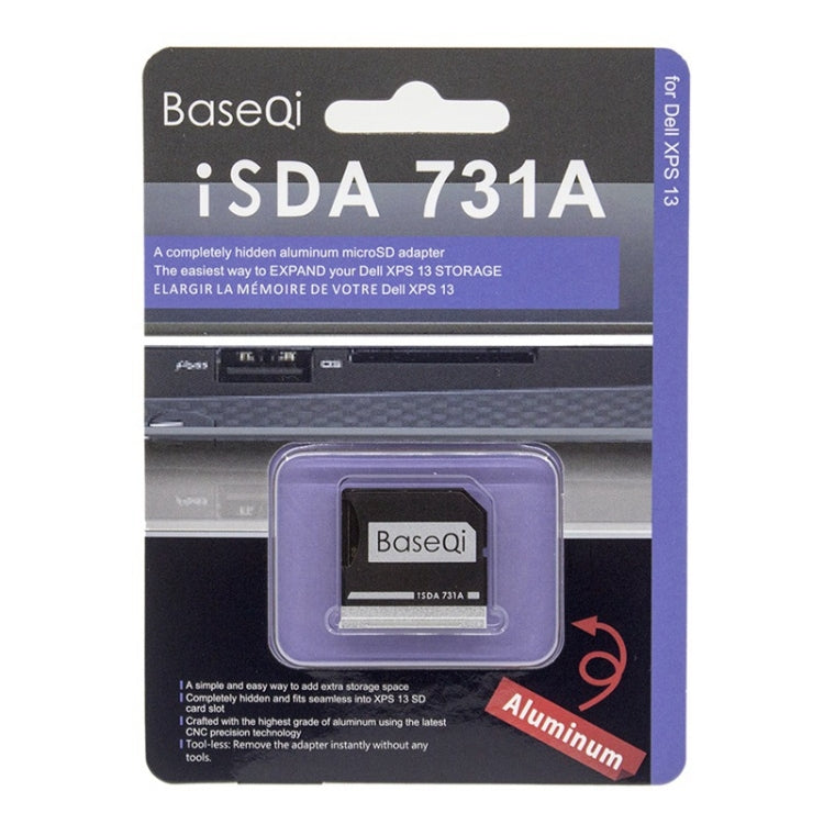 BASEQI Hidden Aluminum Alloy High Speed SD Card Case for Dell XPS 13.3 inch Laptop – Aluminum Alloy, For Dell XPS 13.3 inch