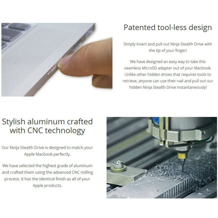 BASEQI Hidden Aluminum Alloy High Speed SD Card Case for Dell XPS 13.3 inch Laptop – Aluminum Alloy, For Dell XPS 13.3 inch