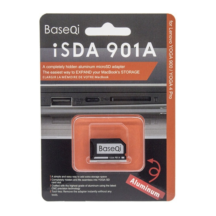 BASEQI Hidden Aluminum Alloy SD Card Case for Lenovo Flex4-14 Laptop – Aluminum Alloy, For Lenovo Flex4-14