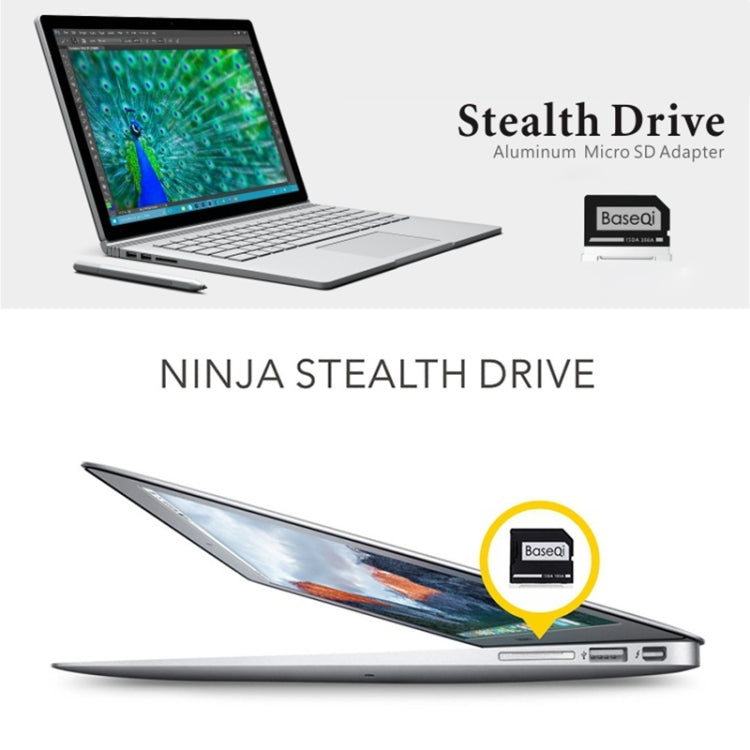 BASEQI Hidden Aluminum Alloy SD Card Case for Lenovo Flex4-14 Laptop – Aluminum Alloy, For Lenovo Flex4-14