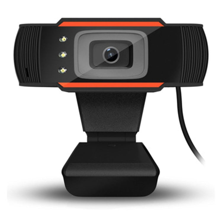 A870C3 480P Webcam USB Plug Computer Web Camera with Sound Absorption Microphone & 3 LEDs, Cable Length: 1.4m, A870C3 (Orange) – Durable Build, Easy to Use