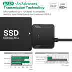 Professional SATA to USB 3.0 Cable Adapter 2.5 / 3.5 inch SSD Hard Drive Expanding Connector, 2.5 / 3.5 inch – Durable Build, Easy to Use