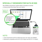 Professional SATA to USB 3.0 Cable Adapter 2.5 inch SSD Hard Drive Expanding Connector, 2.5 inch – Durable Build, Easy to Use