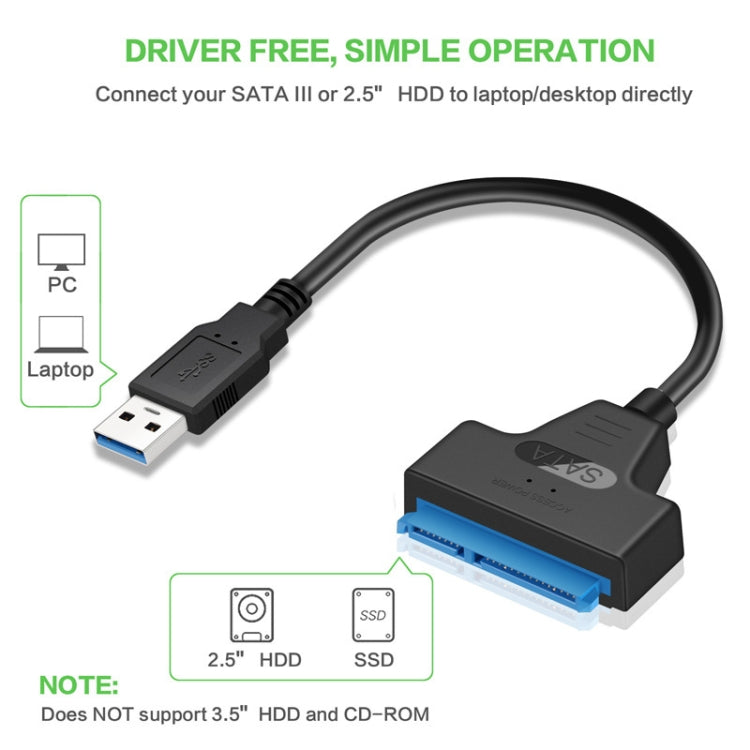 Professional SATA to USB 3.0 Cable Adapter 2.5 inch SSD Hard Drive Expanding Connector, 2.5 inch – Durable Build, Easy to Use