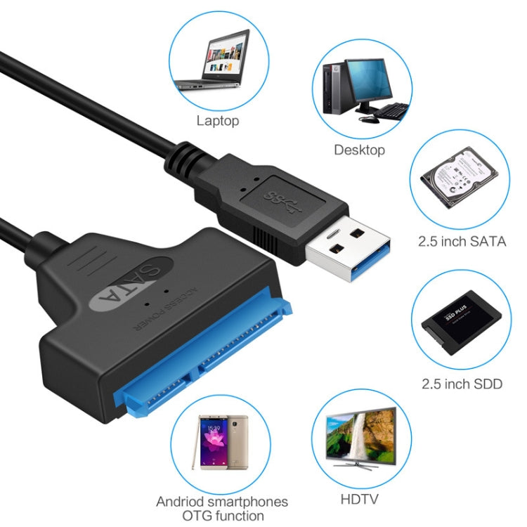 Professional SATA to USB 3.0 Cable Adapter 2.5 inch SSD Hard Drive Expanding Connector, 2.5 inch – Durable Build, Easy to Use