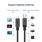 USB-C 3.1 / Type-C Male to USB BM Data Cable, Length: 1m, ZSSG-9B20BG – Aluminum Alloy