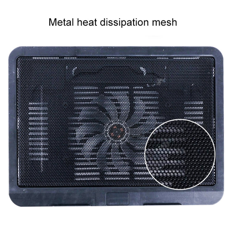 N19 USB Powered Portable Silent Fan Laptop Cooling Pad Stand, N19 – Durable Build, Easy to Use