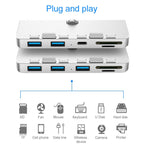Rocketek For iMac USB3.0 x 3 + SD / TF Multi-function HUB Expansion Dock, USB3.0 x 3 + SD / TF – Aluminum Alloy