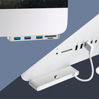 Rocketek For iMac USB3.0 x 3 + SD / TF Multi-function HUB Expansion Dock, USB3.0 x 3 + SD / TF – Aluminum Alloy