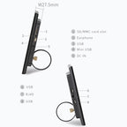 HSD-P538 14 inch IPS Touch Screen All in One PC with Holder, 4GB+32GB, Android 14 RK3576S Octa-core, 14 inch 4GB+32GB
