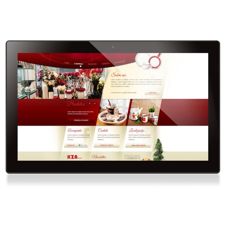 HSD-P514 18.5 inch LCD Touch Screen All in One PC with Holder, 2GB+16GB, Android 11 RK3568 Quad Core, 18.5 inch 2GB+16GB