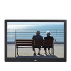 14-inch Digital Photo Frame Electronic Photo Frame Ultra-narrow Side Support 1080P Wall-mounted Advertising Machine Black