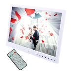 13.0 inch LED Display Digital Photo Frame with Holder / Remote Control, Allwinner, Support USB / SD Card Input / OTG, 13.0 inch 13.0 inch White