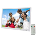 17.0 inch LED Display Digital Photo Frame with 7-keys Touch Button Control / Holder / Remote Control, Allwinner Technology, Support USB / SD Card Input / OTG, US/EU/UK Plug, 17.0 Inch 17.0 Inch White
