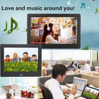 AC 100-240V 8 inch TFT Screen Digital Photo Frame with Holder & Remote Control, Support USB / SD Card Input, 8 inch TFT