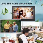 HSD1504 15.4 inch LED 1280x800 High Resolution Display Digital Photo Frame with Holder and Remote Control, Support SD / MMC / MS Card / USB Port, EU Plug(Gold), HSD1504 15.4 inch