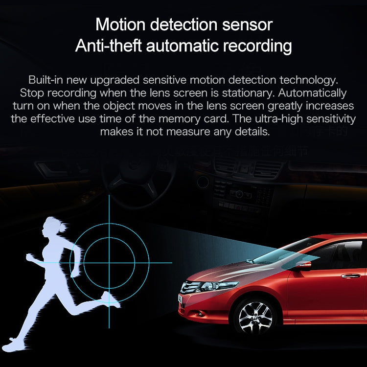 Mini Car DVR Camera Recorder 2.0 inch LCD Screen HD 1080P 170 Degrees Wide Angle Viewing, Support Motion Detection / Infrared Night Vision / TF Card / Mic, 2.0 inch – Durable Build, Easy to Use