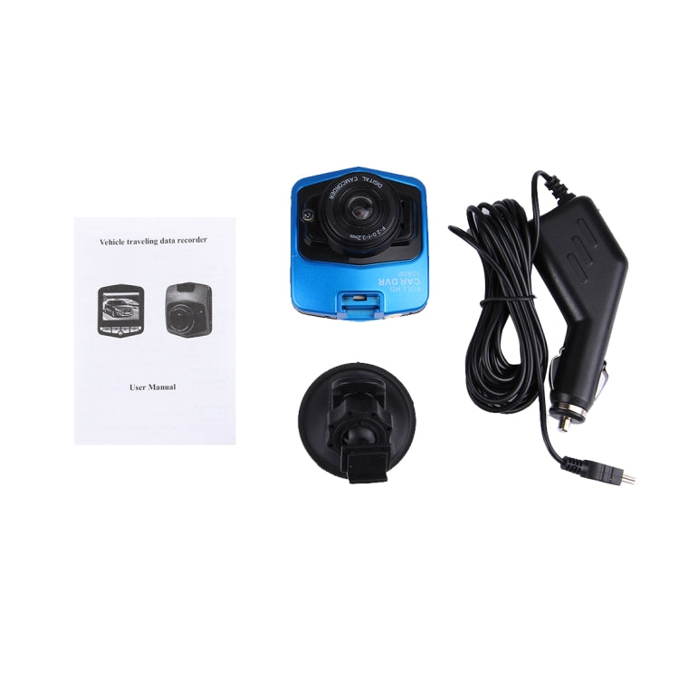VGA 480P Car Camcorder DVR Driving Recorder Digital Video Camera Voice Recorder with 2.4 inch LCD Screen Display, Support 32GB Micro TF Card & Infrared Night Vision Function(Black + Blue), 2.4 inch LCD – Durable Build, Easy to Use
