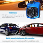 VGA 480P Car Camcorder DVR Driving Recorder Digital Video Camera Voice Recorder with 2.4 inch LCD Screen Display, Support 32GB Micro TF Card & Infrared Night Vision Function(Black + Blue), 2.4 inch LCD – Durable Build, Easy to Use
