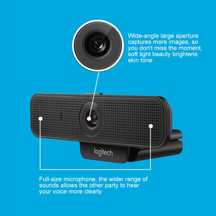 Logitech C925E 1080p HD Webcam with Integrated Security Cover – Durable Build, Easy to Use