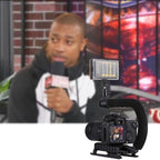PULUZ U/C Shape Portable Handheld DV Bracket Stabilizer + LED Studio Light Kit with Cold Shoe Tripod Head for All SLR Cameras and Home DV Camera, Bracket Kits + LED