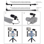 4 in 1 Vlogging Live Broadcast LED Selfie Light Smartphone Video Rig Kits with Microphone + Tripod Mount + Cold Shoe Tripod Head for iPhone, Galaxy, Huawei, Xiaomi, HTC, LG, Google, and Other Smartphones, 4-in-1(Blue), 4 in 1, 4-in-1(US) – Durable...