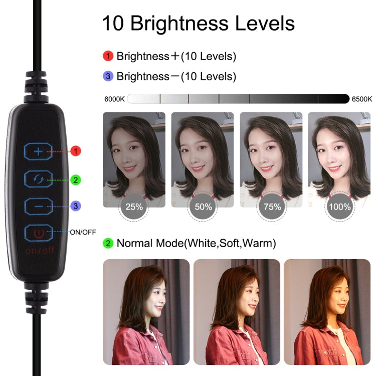 PULUZ 3 in 1 Vlogging Live Broadcast Smartphone Video Rig + Microphone + 4.7 inch 12cm Ring LED Selfie Light Kits with Cold Shoe Tripod Head for iPhone, Galaxy, Huawei, Xiaomi, HTC, LG, Google, and Other Smartphones, 3 in 1 Ring LED
