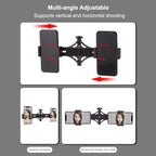 PULUZ Tripod Mount + Live Broadcast Dual Phone Bracket + 6.2 inch 16cm LED Ring Vlogging Video Light Kits, 3 in 1