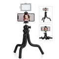 PULUZ Mini Octopus Flexible Tripod Holder with Ball Head & Phone Clamp + Tripod Mount Adapter & Long Screw for SLR Cameras, GoPro, Cellphone, Size: 30cmx5cm, 30cm Tripod + Phone Clamp 30cm Tripod + Phone Clamp