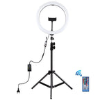 PULUZ 11.8 inch 30cm RGB Light 1.1m Tripod Mount Dimmable LED Ring Vlogging Selfie Photography Video Lights Live Broadcast Kits with Cold Shoe Tripod Ball Head & Phone Clamp, 12 inch RGB+Tripod(EU), 11.8 inch RGB+Tripod(AU)