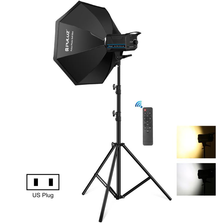 PULUZ 120W Photo Studio Strobe Flash Light Kit with Softbox Reflector & Tripod, 120W 2700K-6500K Light Kit US Plug, 120W 2700K-6500KK Light Kit EU Plug, 120W 2700K-6500K Light Kit UK Plug 120W 2700K-6500K Light Kit US Plug US Plug