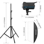 120W Photo Studio Strobe Flash Light Kit with Softbox Reflector & Tripod, Rectangle 120W 2700K-6500K Light Kit EU Plug, Rectangle 120W 2700K-6500K Light Kit UK Plug, Rectangle 120W 2700K-6500K Light Kit US Plug – Durable Build, Easy to Use