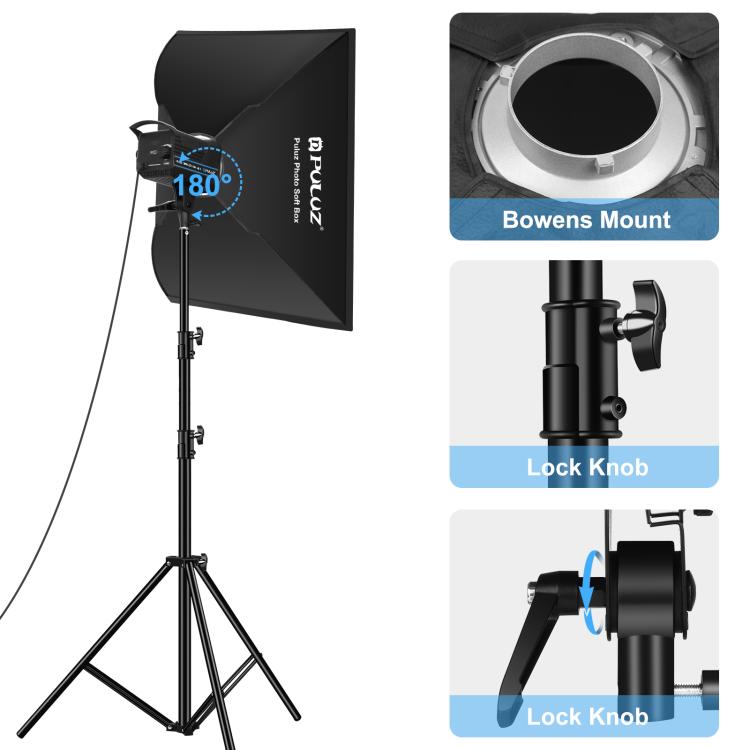 120W Photo Studio Strobe Flash Light Kit with Softbox Reflector & Tripod, Rectangle 120W 2700K-6500K Light Kit EU Plug, Rectangle 120W 2700K-6500K Light Kit UK Plug, Rectangle 120W 2700K-6500K Light Kit US Plug – Durable Build, Easy to Use