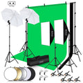 PULUZ LED Light Studio Softbox Photography Kit with 220V Bulb & Background & Reflective & Tripod Mount & Sandbags, Photography Light Kit, EU Plug, Photography Light Kit, US Plug Photography Light Kit, EU Plug EU Plug