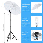 PULUZ LED Light Studio Softbox Photography Kit with 220V Bulb & Background & Reflective & Tripod Mount & Sandbags, Photography Light Kit, EU Plug, Photography Light Kit, US Plug