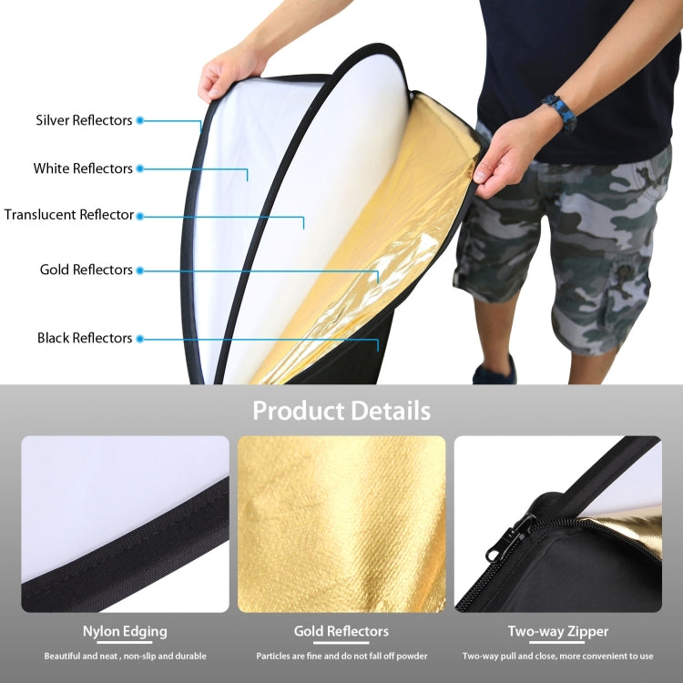 PULUZ LED Light Studio Softbox Photography Kit with 220V Bulb & Background & Reflective & Tripod Mount & Sandbags, Photography Light Kit, EU Plug, Photography Light Kit, US Plug