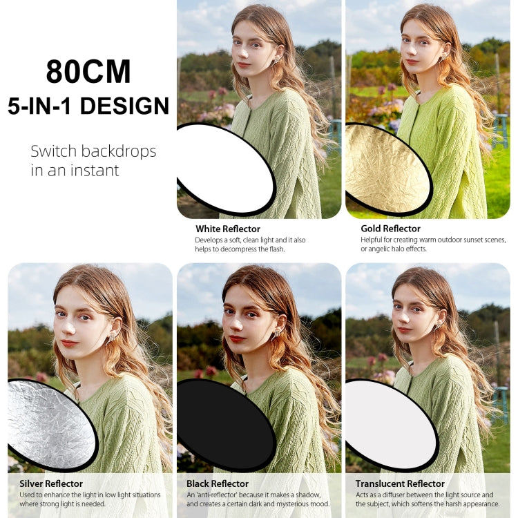 PULUZ LED Light Studio Softbox Photography Kit with 220V Bulb & Background & Reflective & Tripod Mount & Sandbags, Photography Light Kit, EU Plug, Photography Light Kit, US Plug
