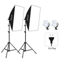 Softbox Lighting Kit 2 PCS 50x70cm Professional Photo Studio Photography Light Equipment with 8 x E27 20W E27 Socket Bulb Photography Lighting Kit for Filming Portrait Shooting / Fashion Advertising Photography, 2 PCS 4 x Bulb Kit EU Plug... –... 2 PCS 4 x Bulb Kit EU Plug EU Plug