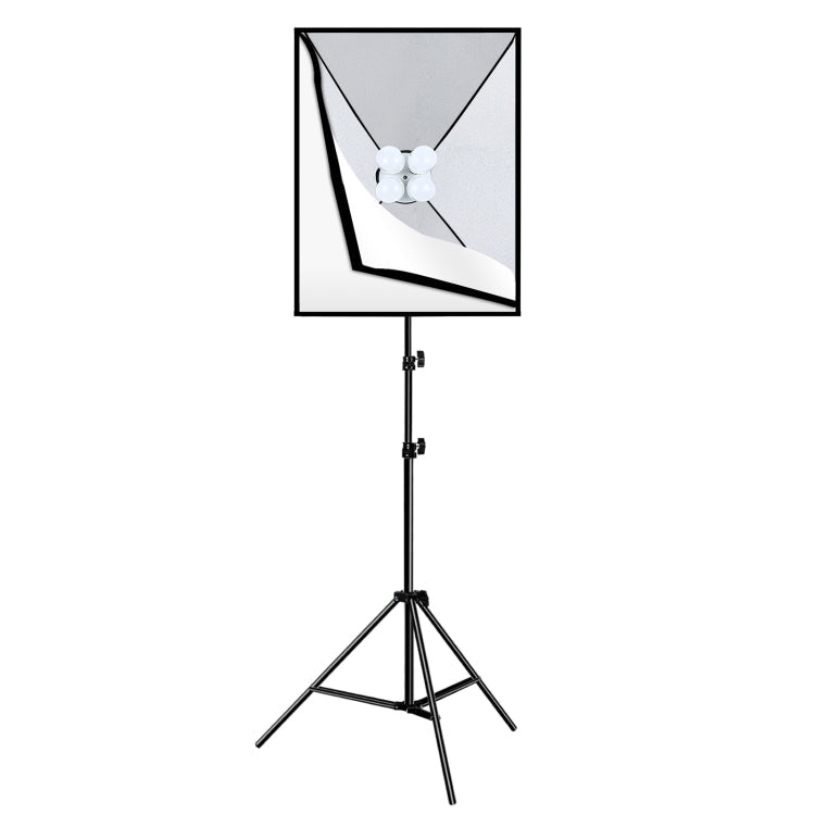 Softbox Lighting Kit 2 PCS 50x70cm Professional Photo Studio Photography Light Equipment with 8 x E27 20W E27 Socket Bulb Photography Lighting Kit for Filming Portrait Shooting / Fashion Advertising Photography, 2 PCS 4 x Bulb Kit EU Plug... –...