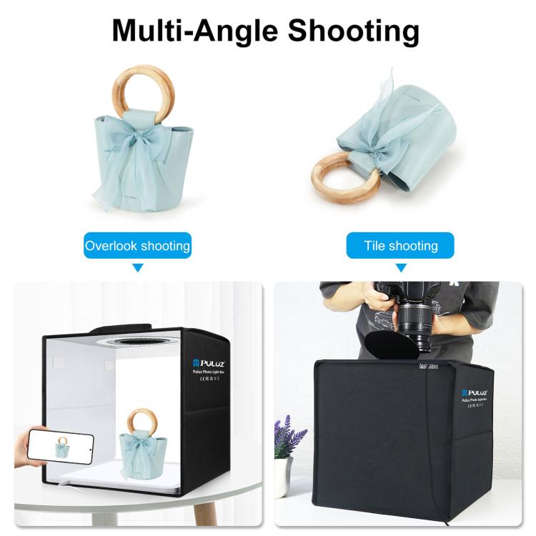 30cm Folding Ring Light Photo Lighting Studio Shooting Tent Box with Shadowless Light Panel, 30cm Box + Shadowless Light – Ultra-thin