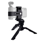 PULUZ Smartphone Fixing Clamp 1/4 inch Holder Mount Bracket + Grip Folding Tripod Mount Kits for DJI OSMO Pocket / Pocket 2, Clamp+Tripod Clamp+Tripod