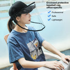 50 PCS Anti-Saliva Splash Anti-Spitting Anti-Fog Anti-Oil Protective Baseball Cap Mask Removable Face Shield, Baseball Cap Mask 50 Pack, 50 PCS Baseball Cap Mask/Red