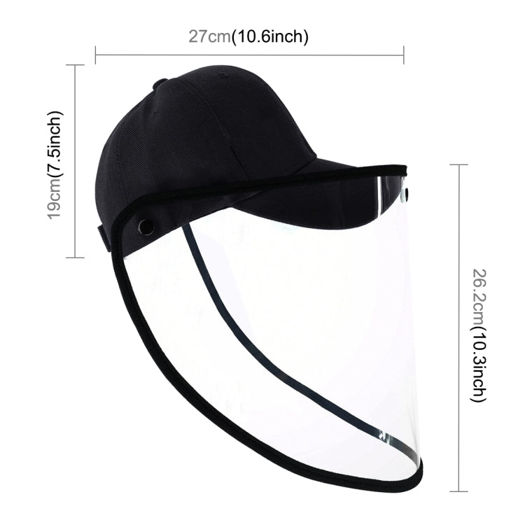 50 PCS Anti-Saliva Splash Anti-Spitting Anti-Fog Anti-Oil Protective Baseball Cap Mask Removable Face Shield, Baseball Cap Mask 50 Pack, 50 PCS Baseball Cap Mask/Red