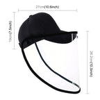 50 PCS Anti-Saliva Splash Anti-Spitting Anti-Fog Anti-Oil Protective Baseball Cap Mask Removable Face Shield, Baseball Cap Mask 50 Pack, 50 PCS Baseball Cap Mask/Red