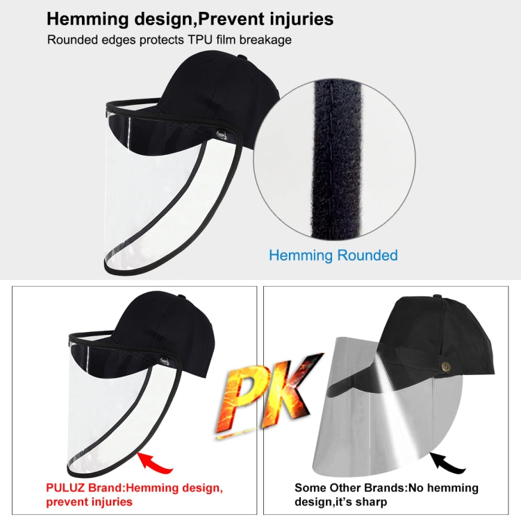 50 PCS Anti-Saliva Splash Anti-Spitting Anti-Fog Anti-Oil Protective Baseball Cap Mask Removable Face Shield, Baseball Cap Mask 50 Pack, 50 PCS Baseball Cap Mask/Red