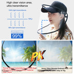 50 PCS Anti-Saliva Splash Anti-Spitting Anti-Fog Anti-Oil Protective Baseball Cap Mask Removable Face Shield, Baseball Cap Mask 50 Pack, 50 PCS Baseball Cap Mask/Red